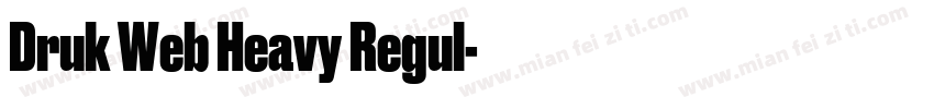 Druk Web Heavy Regul字体转换